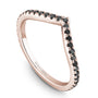 Noam Carver Stackable STB12-1 Black Diamond in 14K Rose Gold
