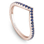 Noam Carver Stackable STB12-1 Blue Sapphire in 14K Rose Gold