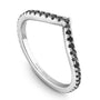 Noam Carver Stackable STB12-1 Black Diamond in 14K White Gold