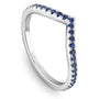 Noam Carver Stackable STB12-1 Blue Sapphire in 14K White Gold