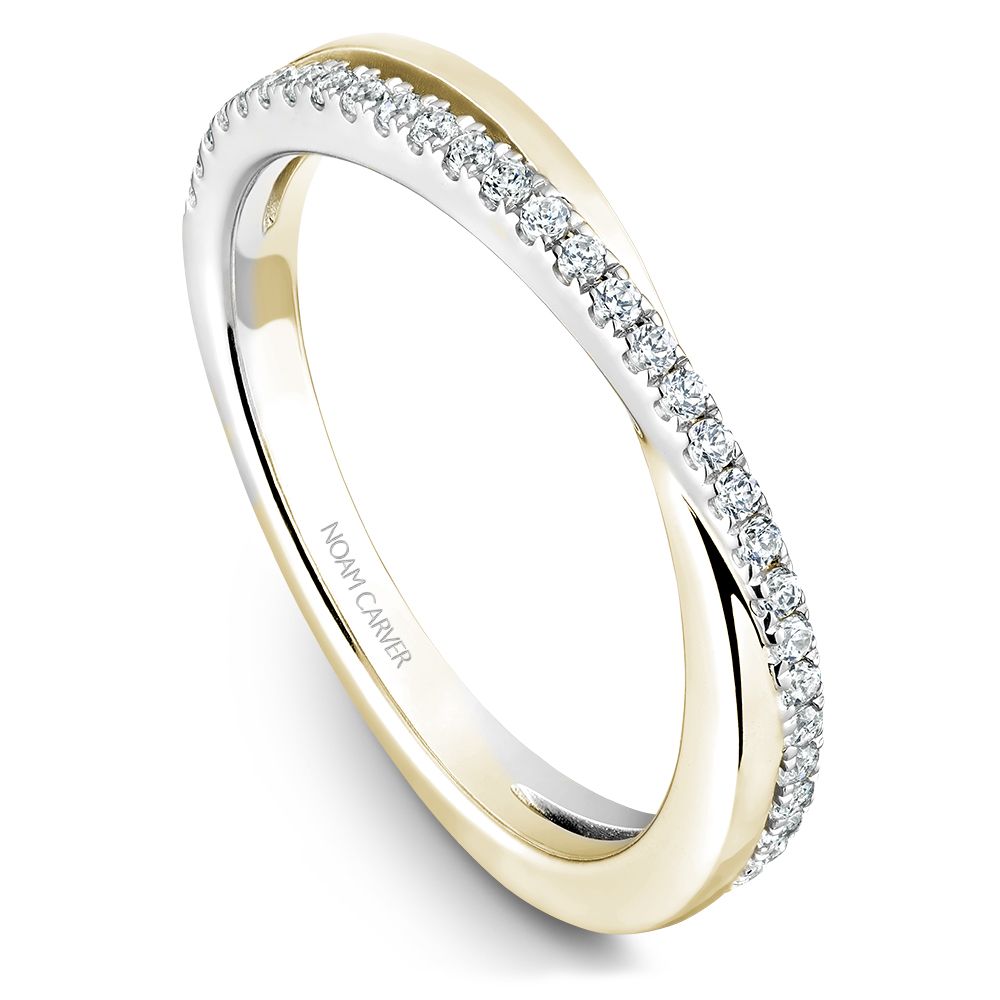 Noam Carver Stackable STB14-1 in 14K Yellow & White Gold