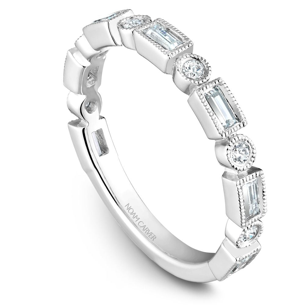 Noam Carver Stackable STB30-1 in 14K White Gold