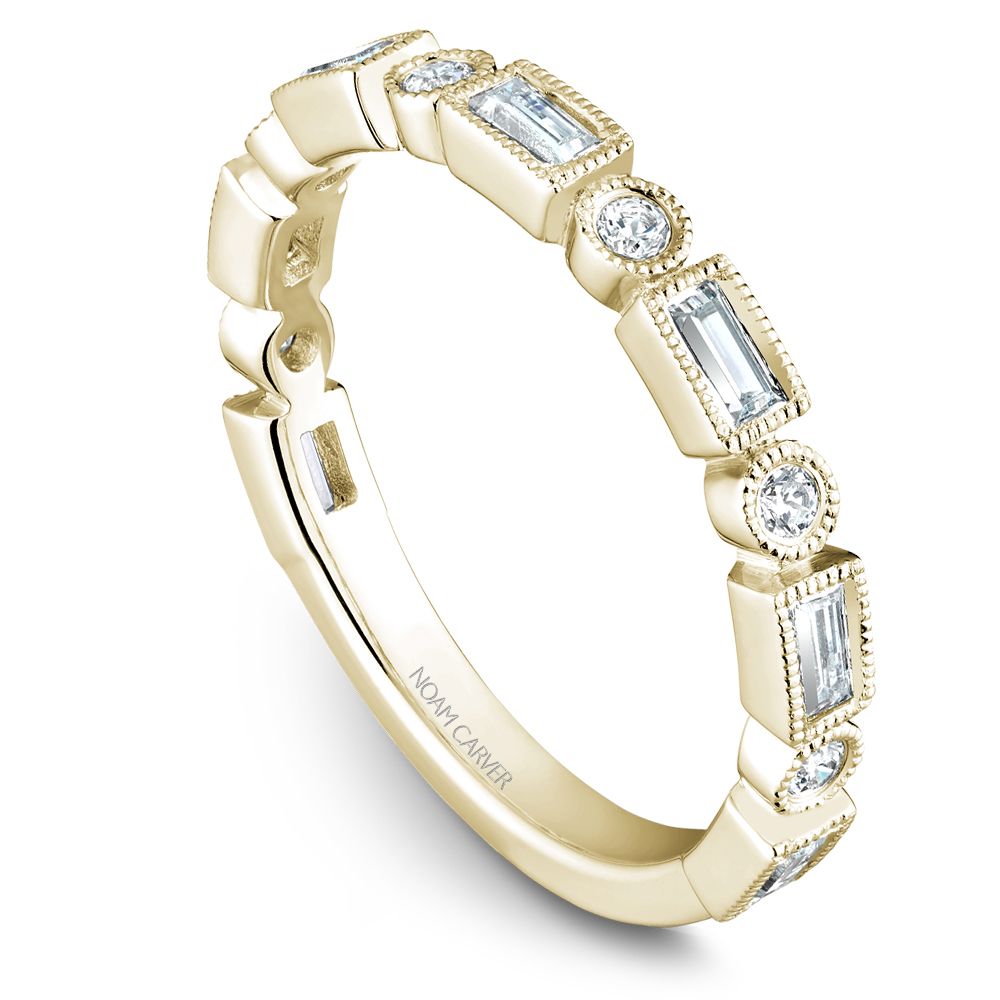 Noam Carver Stackable STB30-1 in 14K Yellow Gold