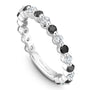 Noam Carver Stackable STB38-2 Black Diamond in 14K White Gold