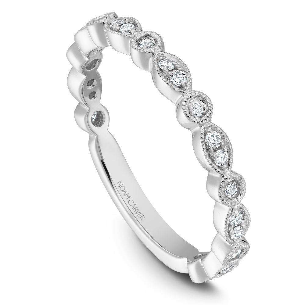 Noam Carver Stackable STB4-1 in 14K White Gold