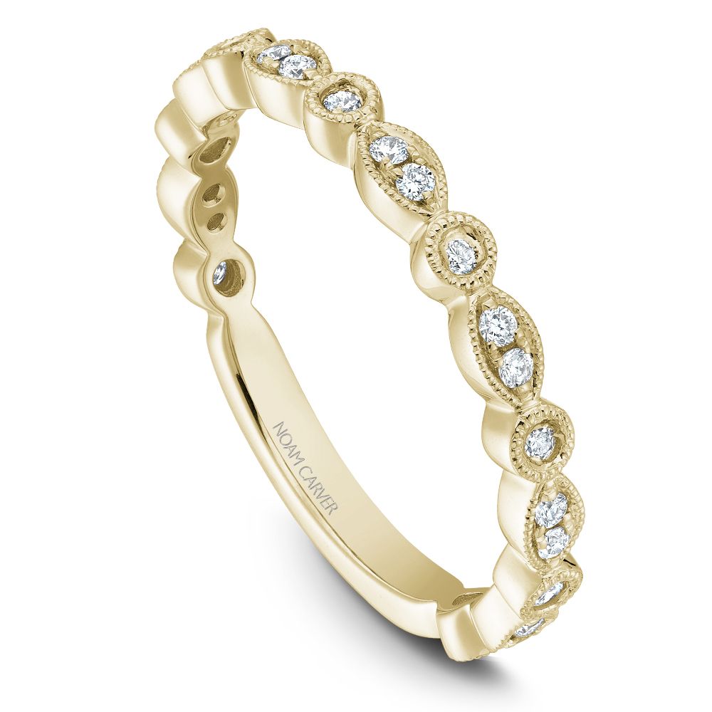Noam Carver Stackable STB4-1 in 14K Yellow Gold