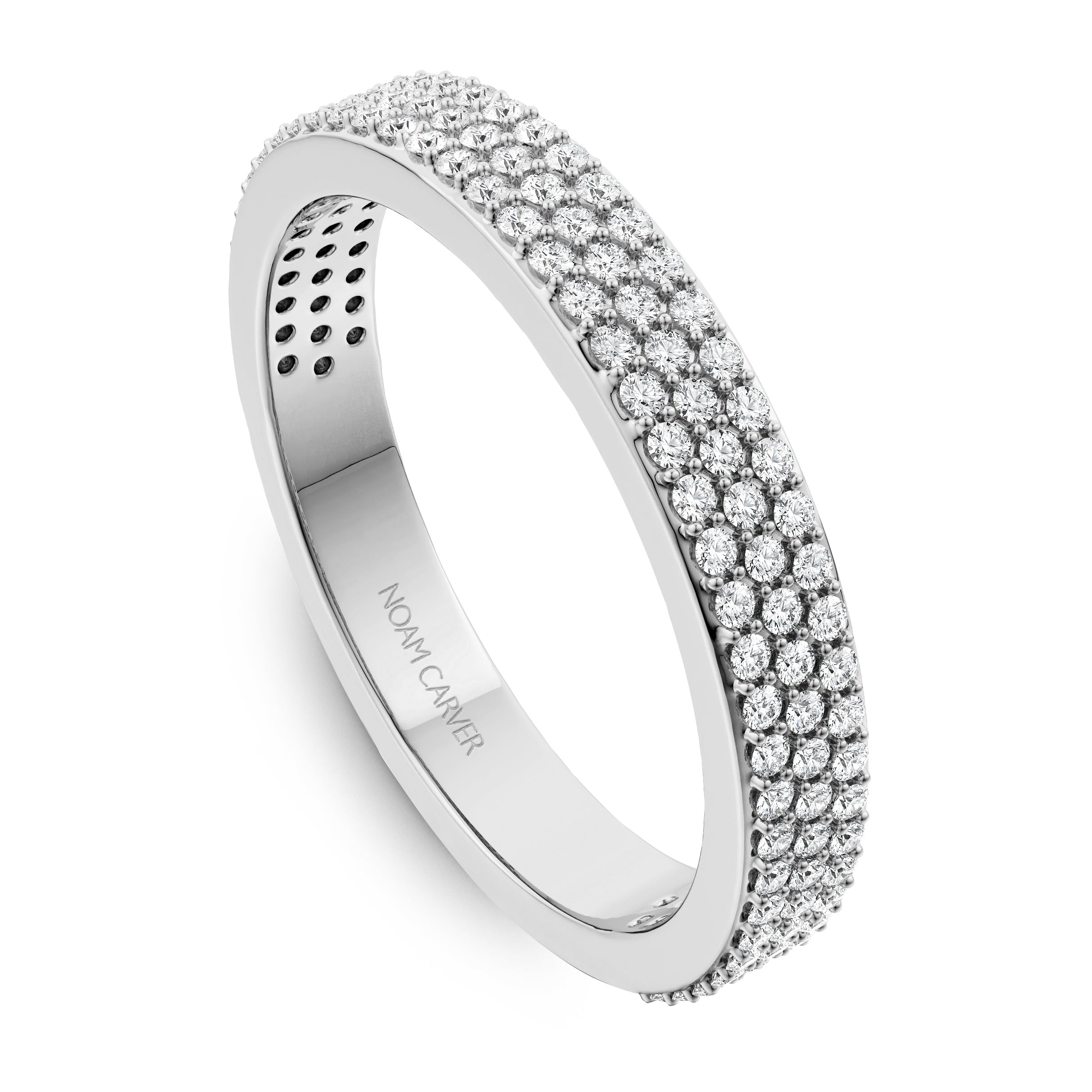 Noam Carver Stackable STB47-1 in 14K White Gold