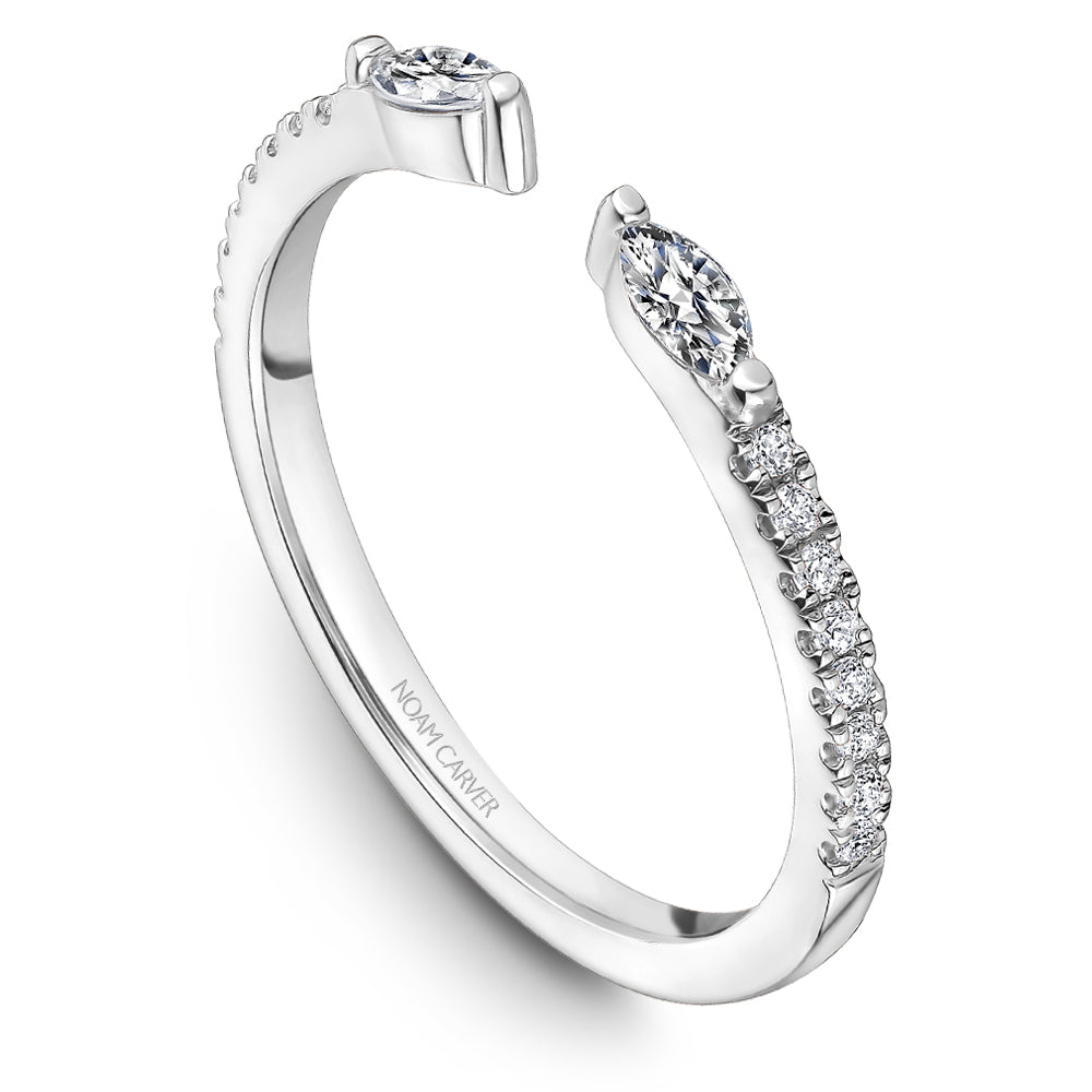 Noam Carver Stackable STC14-1 in 14K White Gold