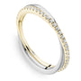 Noam Carver Stackable STC28-1 in 14K Yellow with White Detail