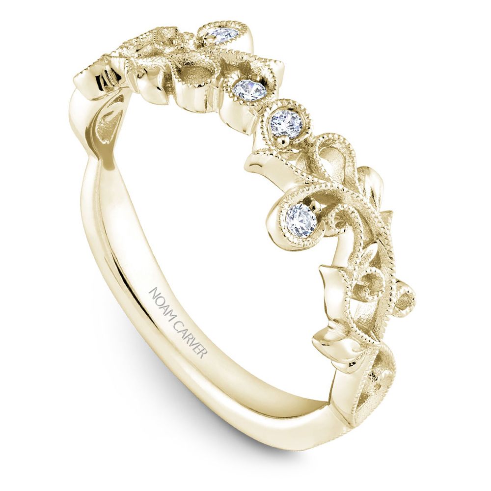 Noam Carver Stackable STC3-2 in 14K Yellow Gold