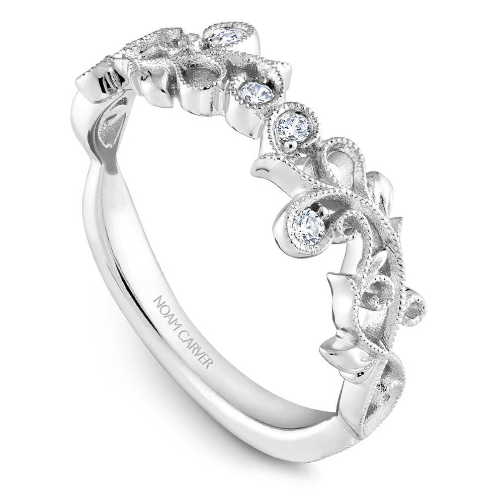 Noam Carver Stackable STC3-2 in 14K White Gold