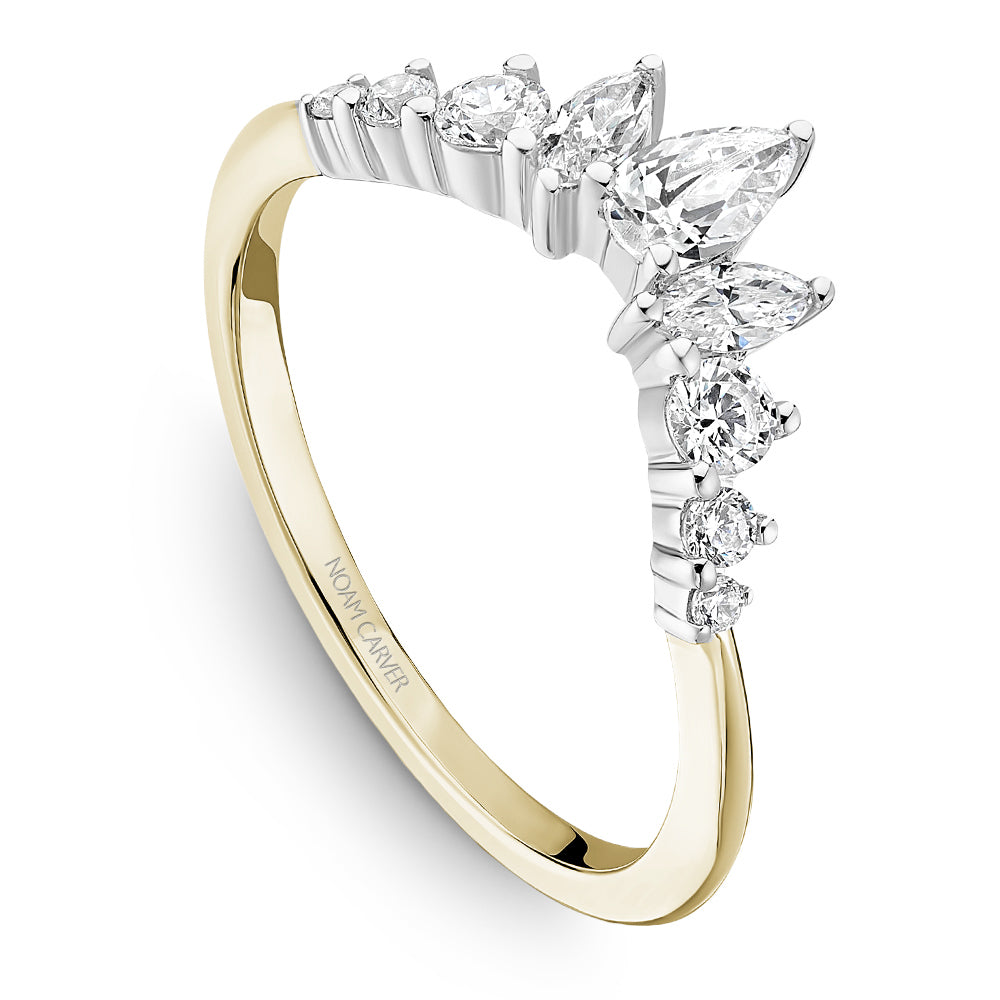 Noam Carver Stackable STC30-1 in 14K Yellow & White Gold