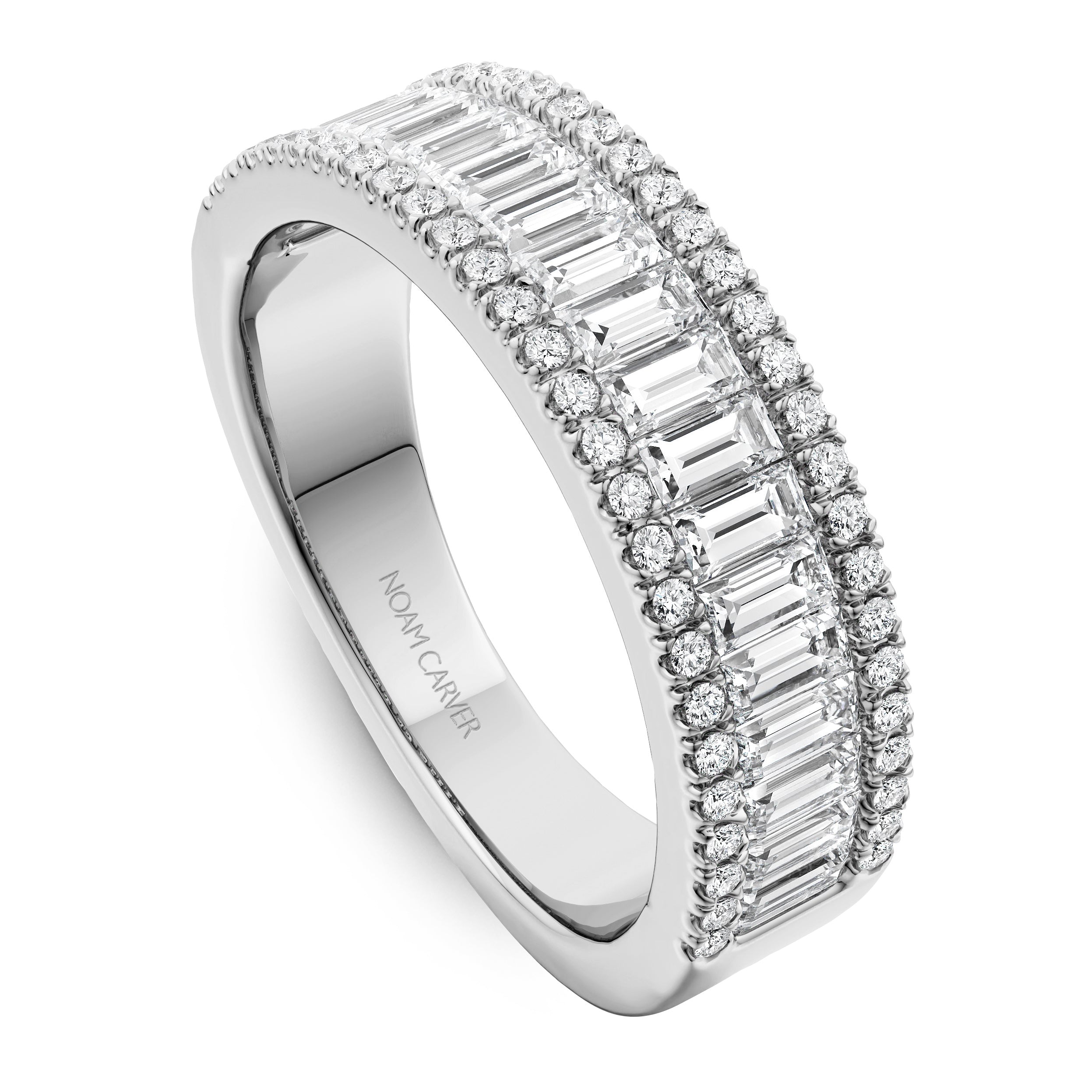 Noam Carver Stackable STC62-1 in 14K White Gold