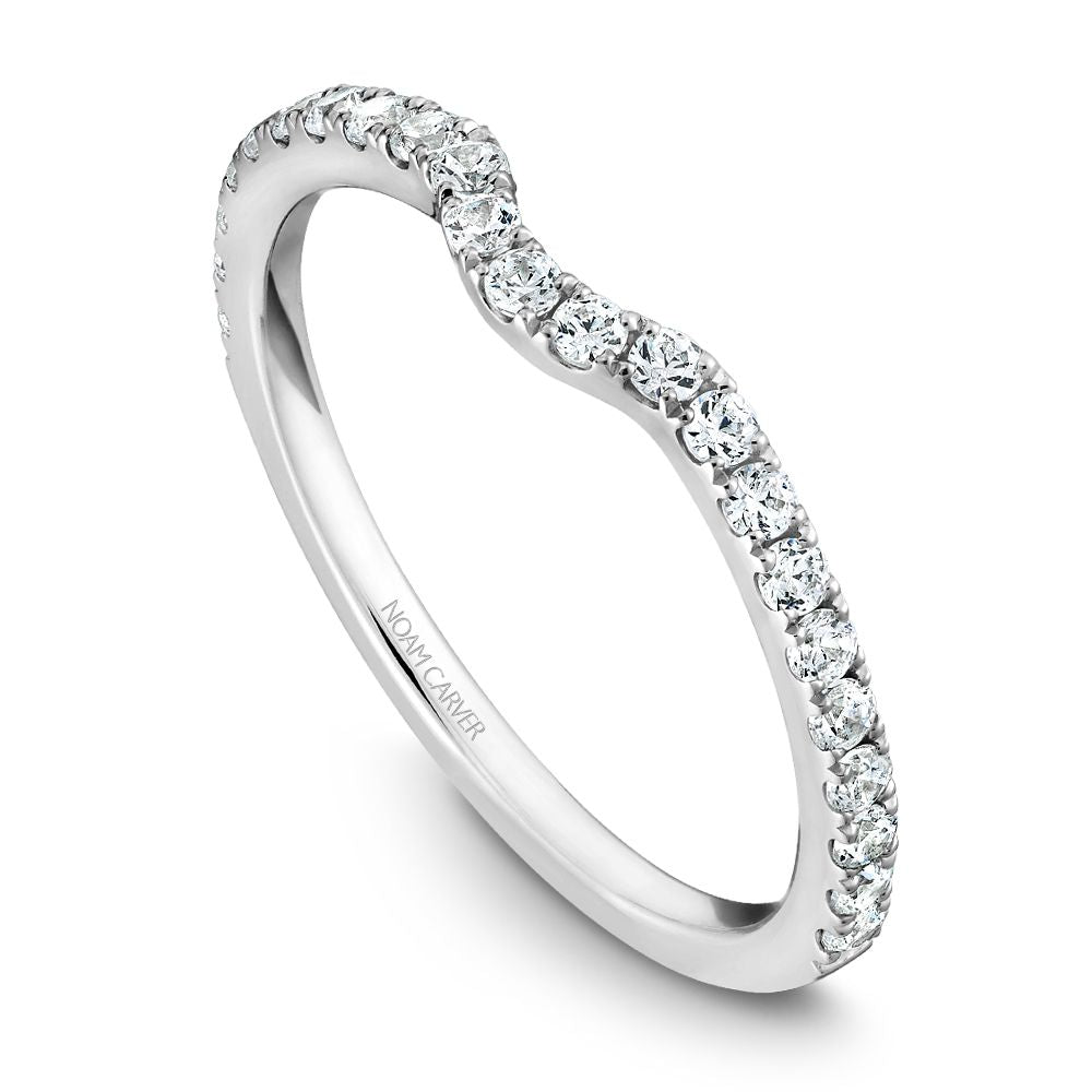 Noam Carver Stackable STE1-1 in 14K White Gold