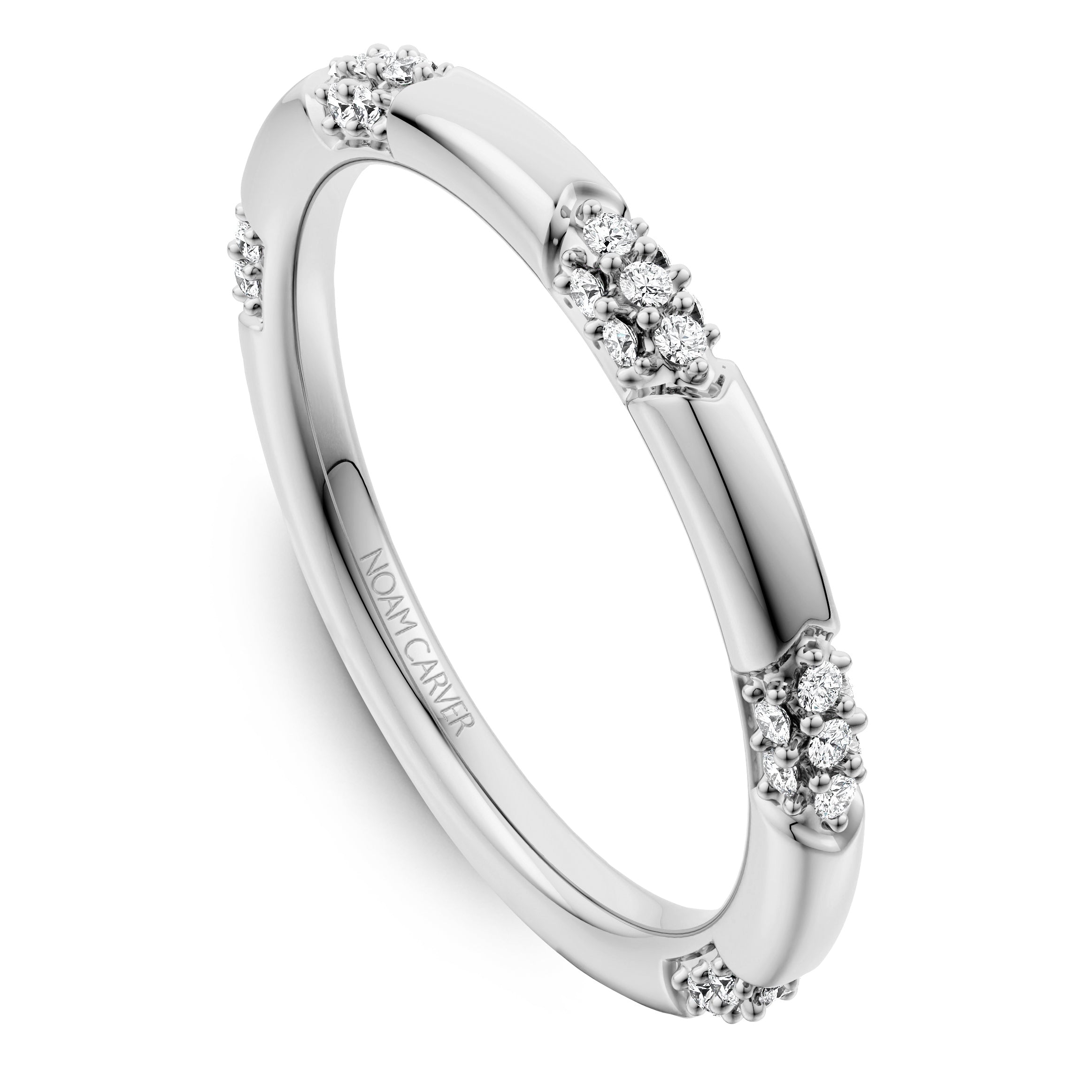 Noam Carver Stackable STE11-1 in 14K White Gold