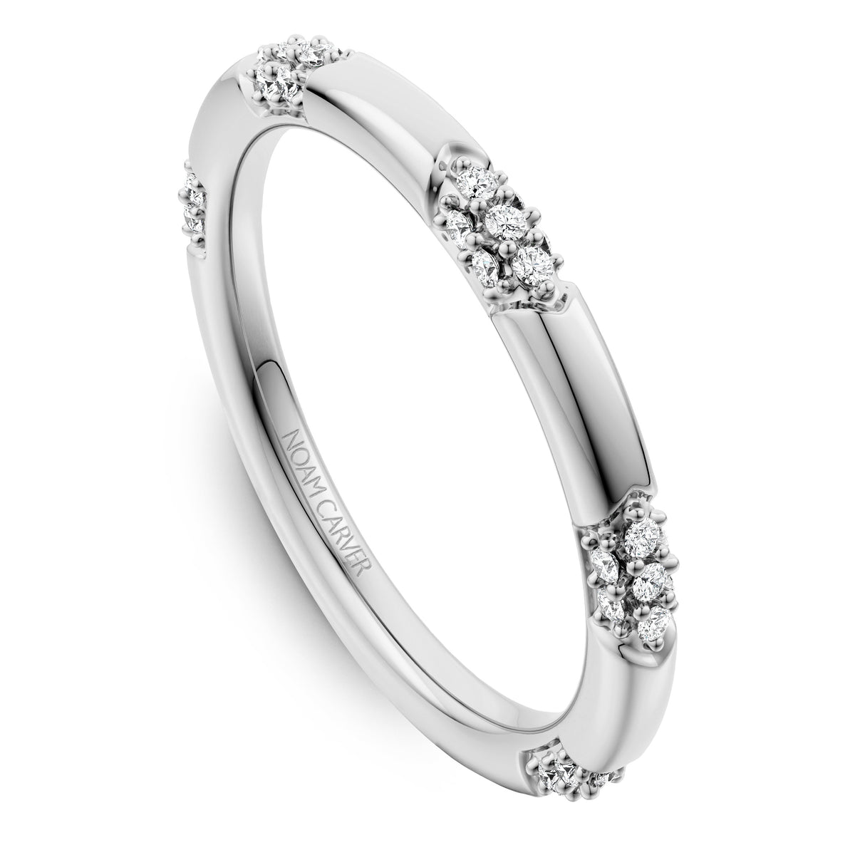 Noam Carver Stackable STE11-1 in 14K White Gold