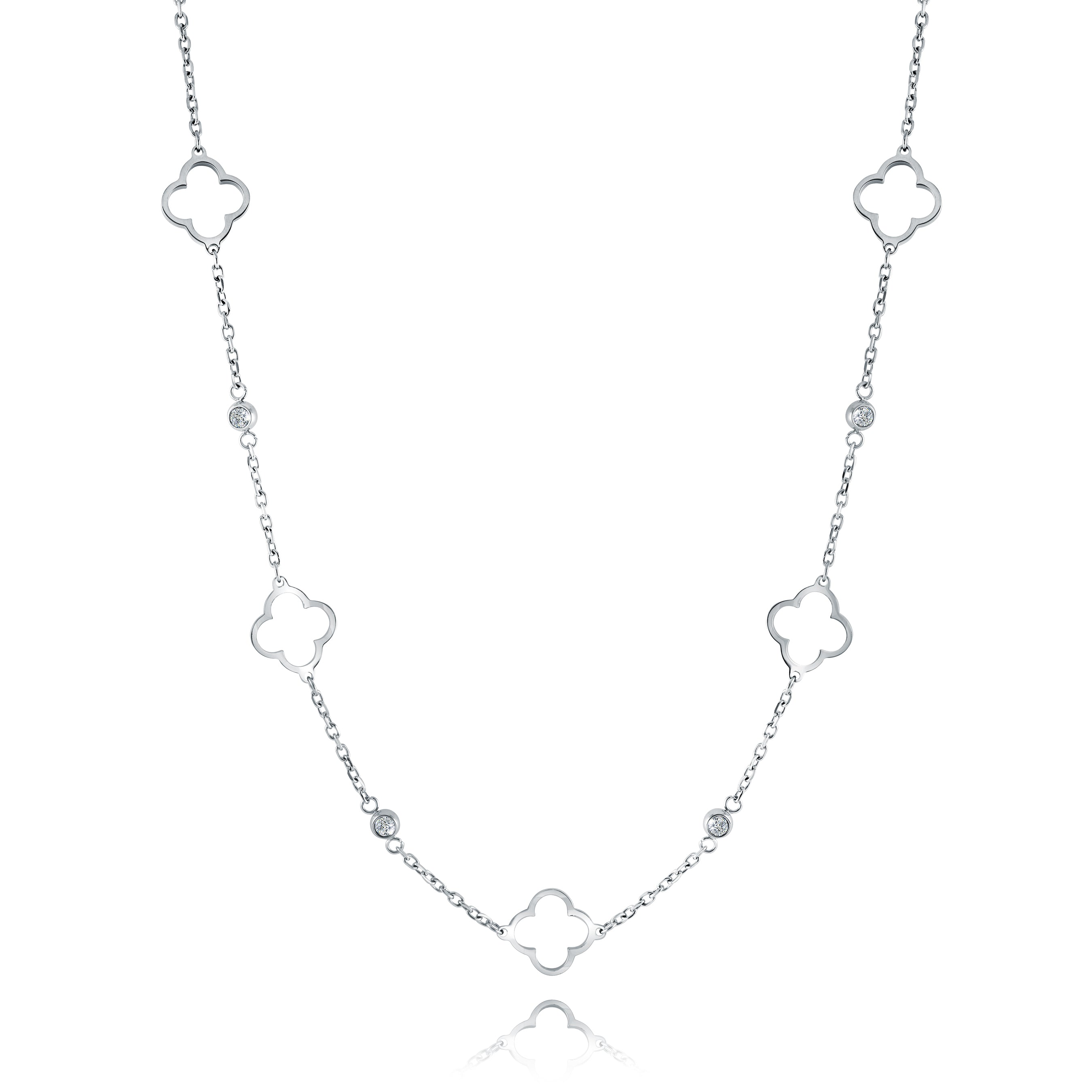 Studded Clover Necklace
