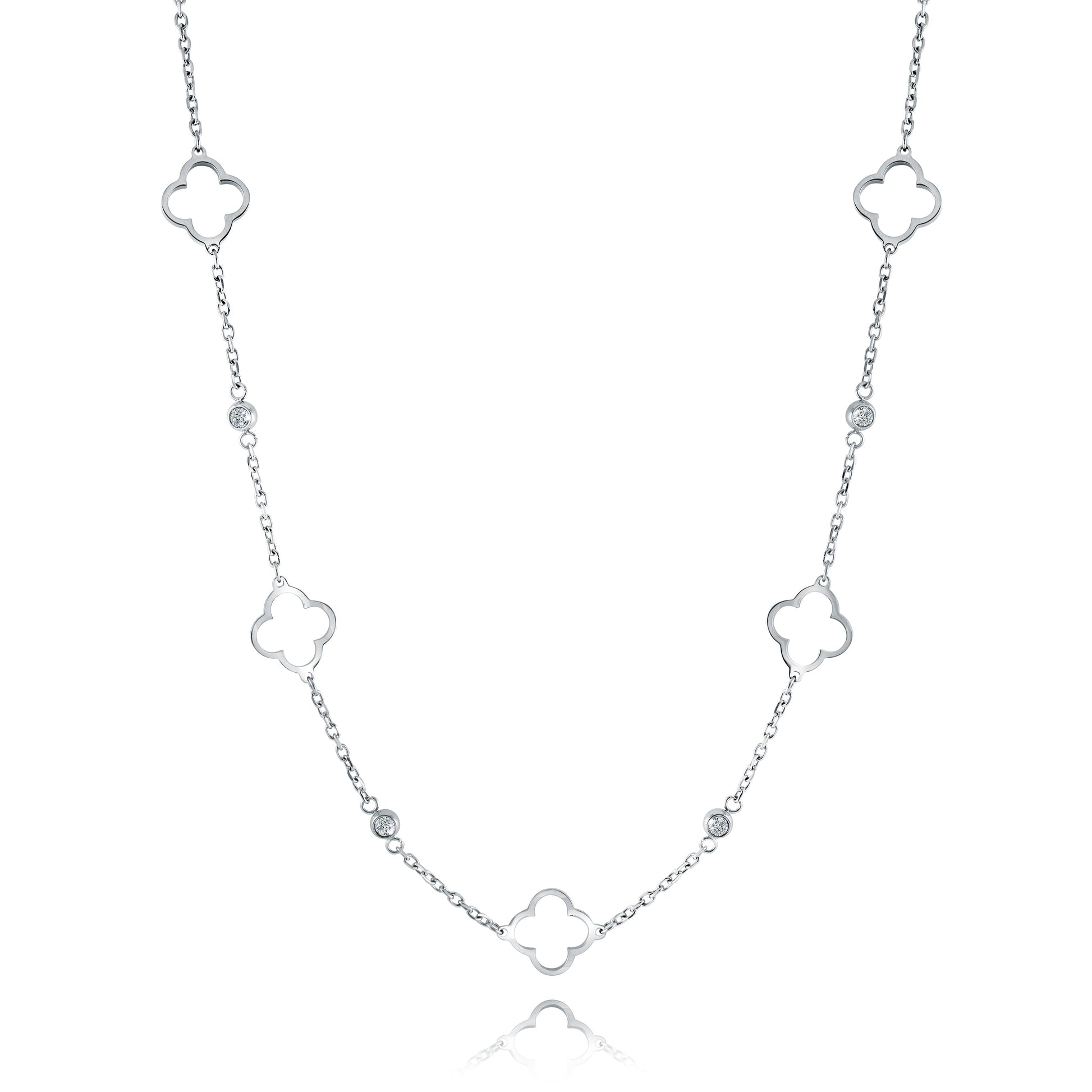 Studded Clover Necklace