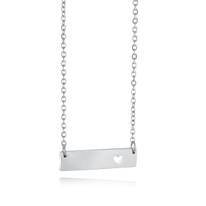 Bar Heart Pendant
