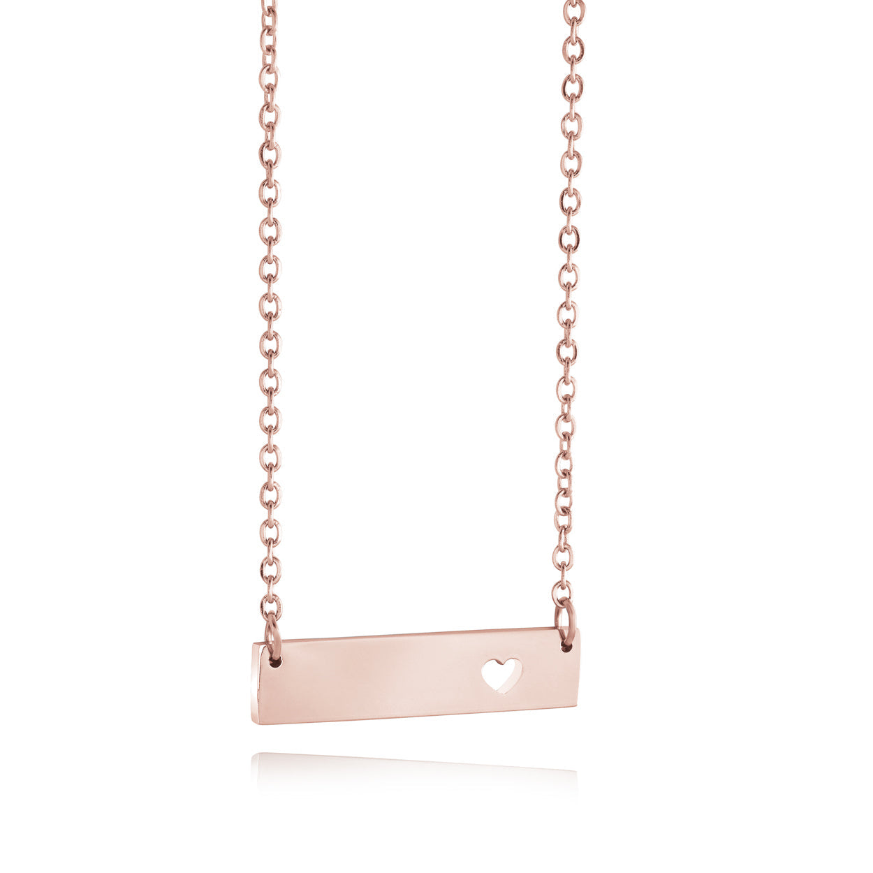 Bar Heart Pendant
