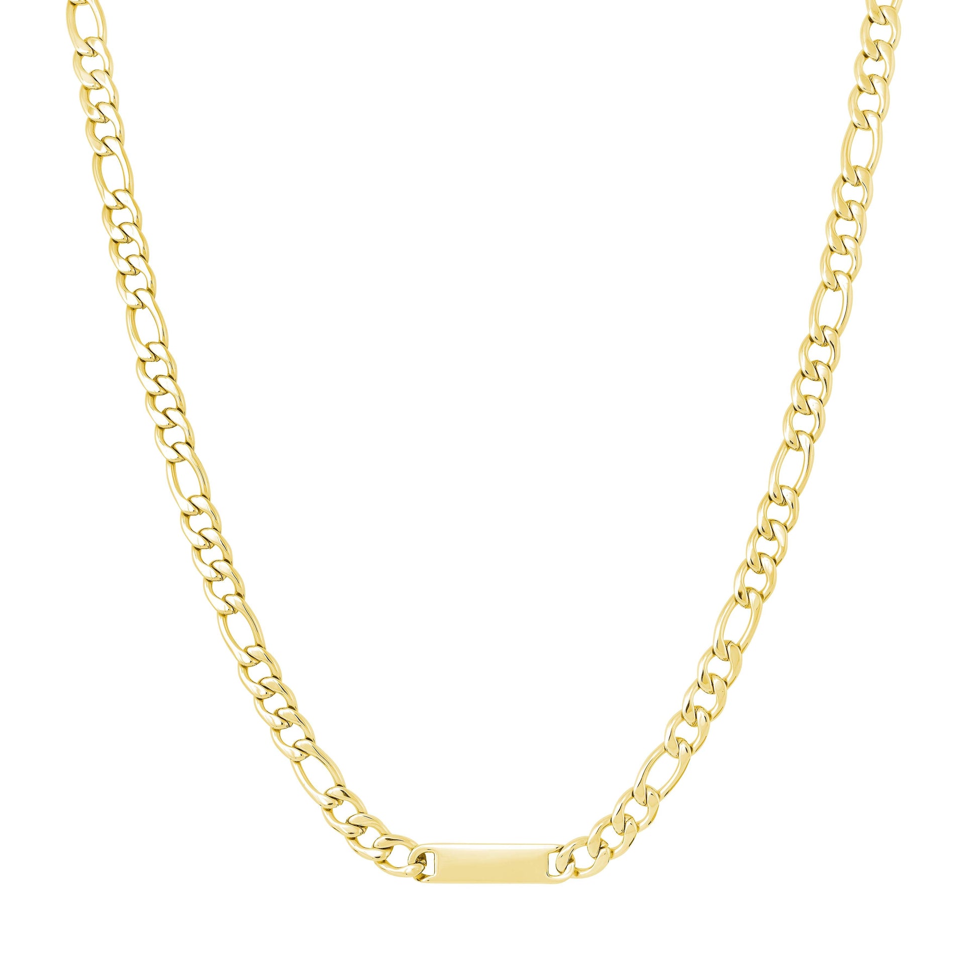 Engravable Figaro Chain 6mm