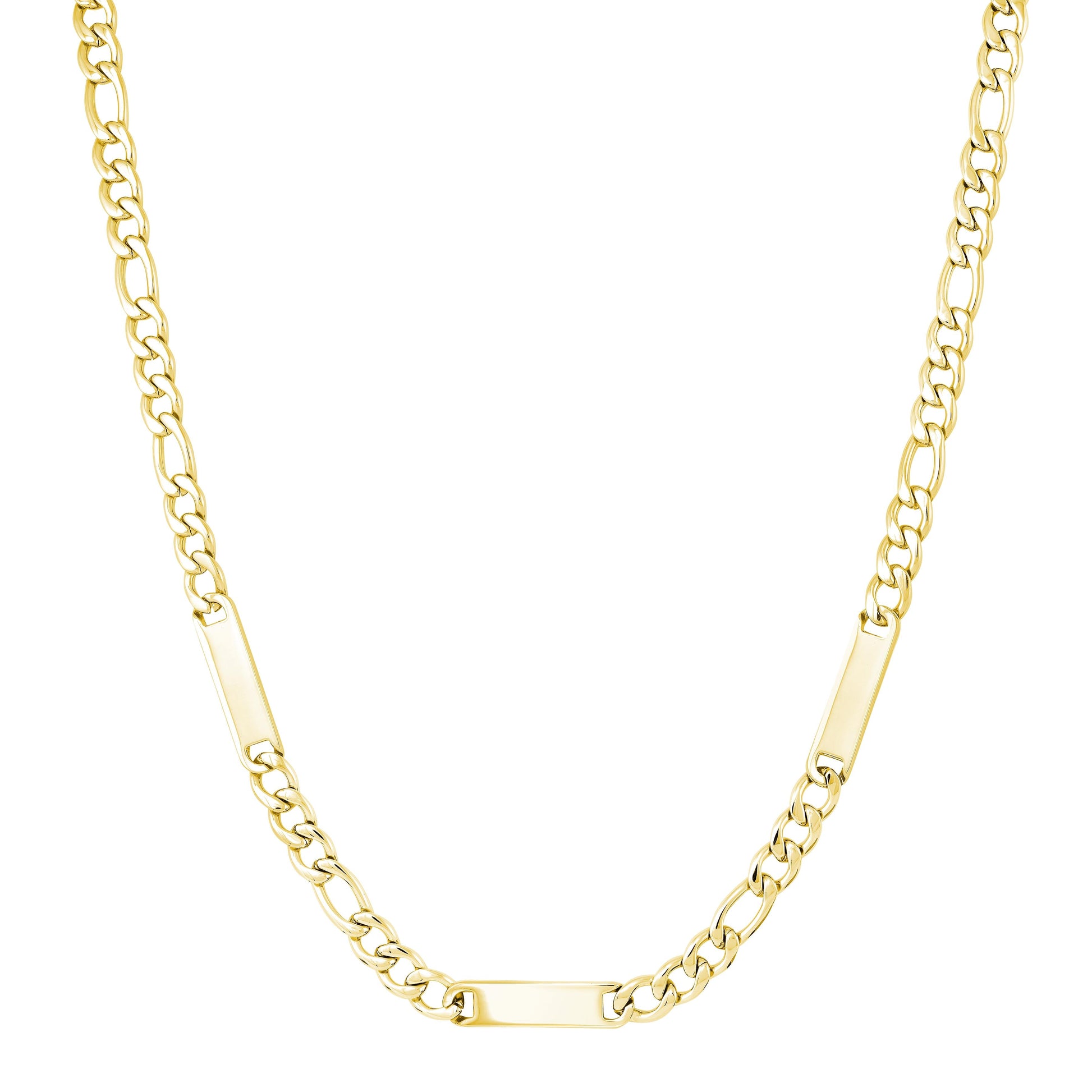 Engravable Figaro Chain 6mm