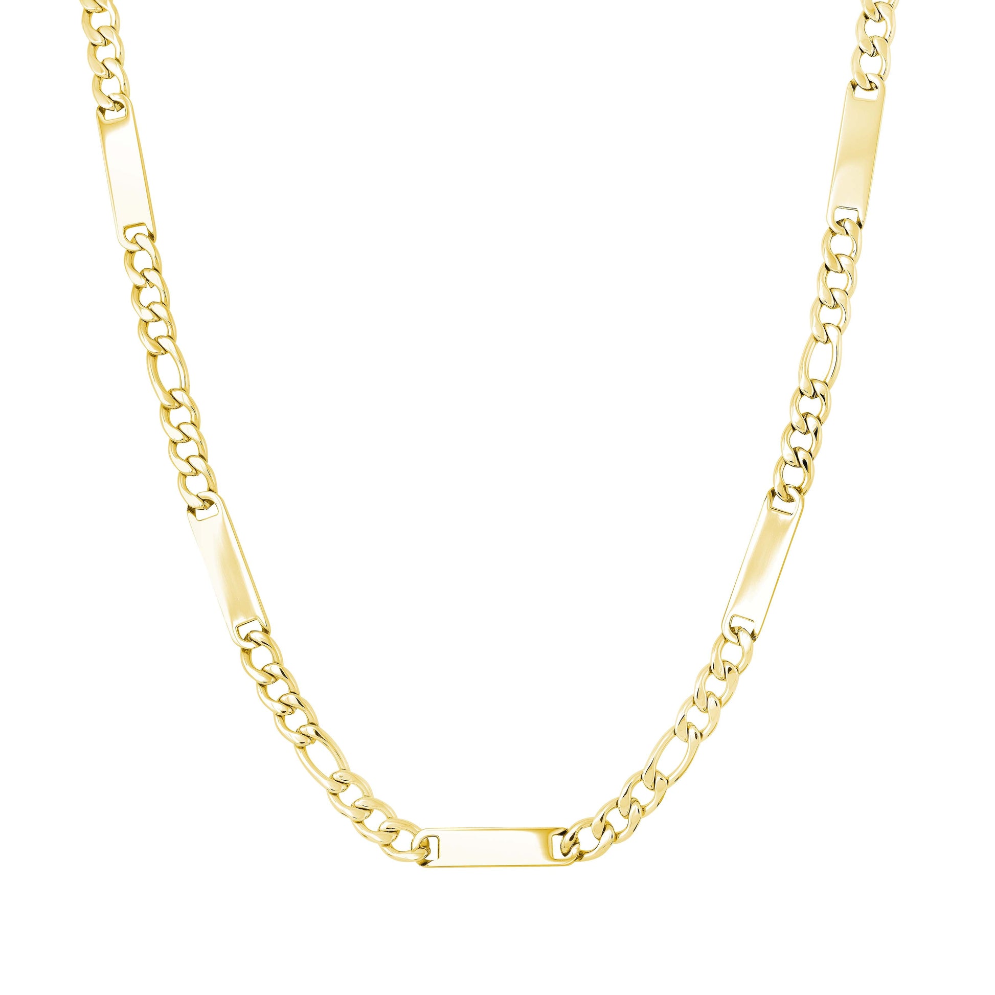 Engravable Figaro Chain 6mm