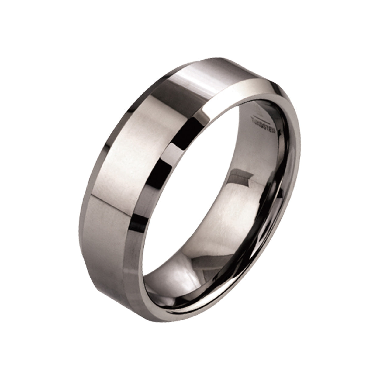 Beveled Tungsten Ring 7mm