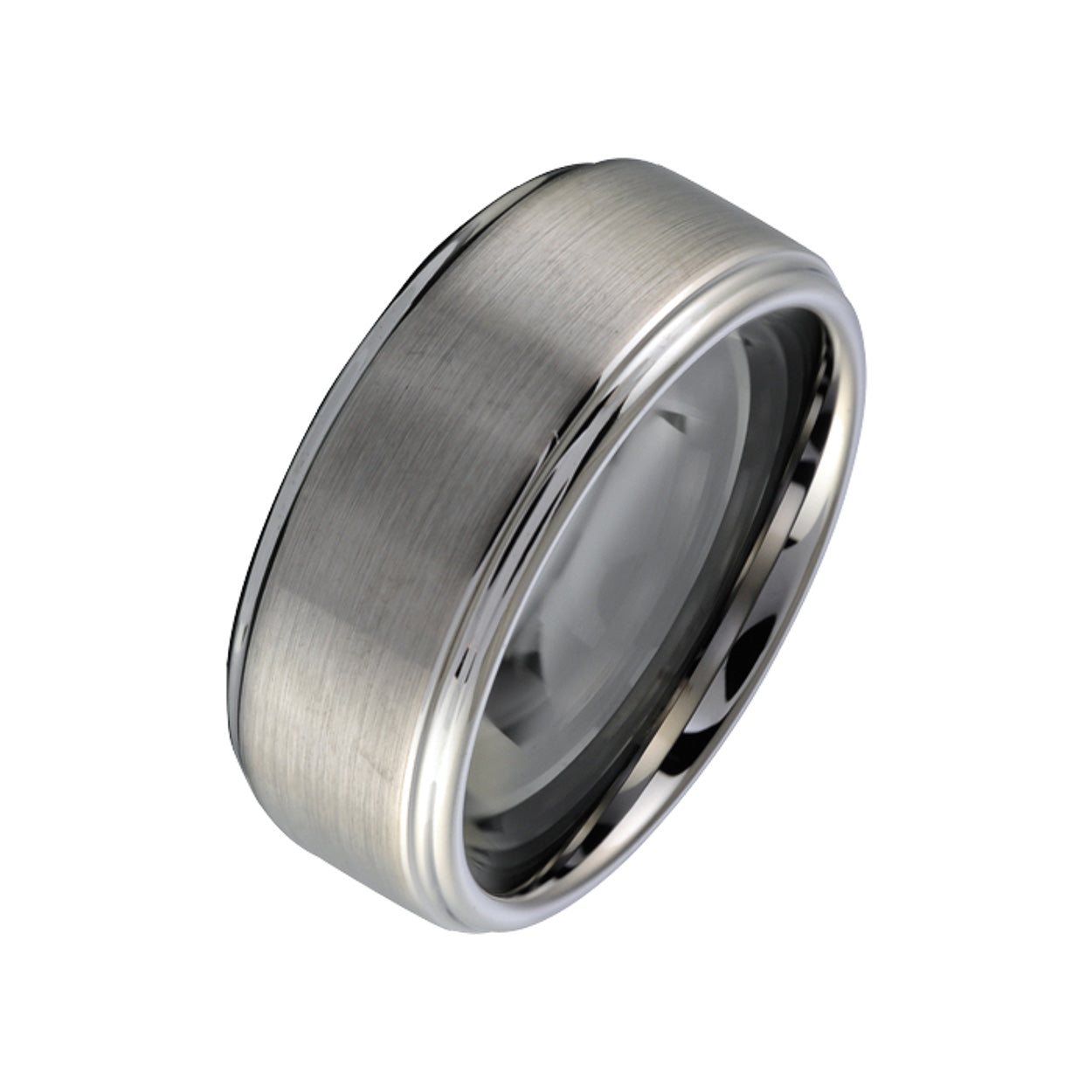 Brushed Tungsten Ring 8mm