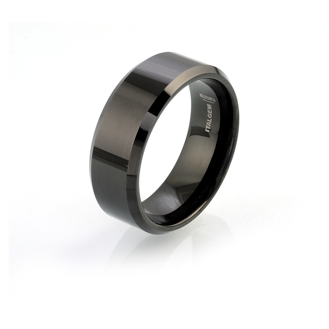 Beveled Tungsten Ring 8mm