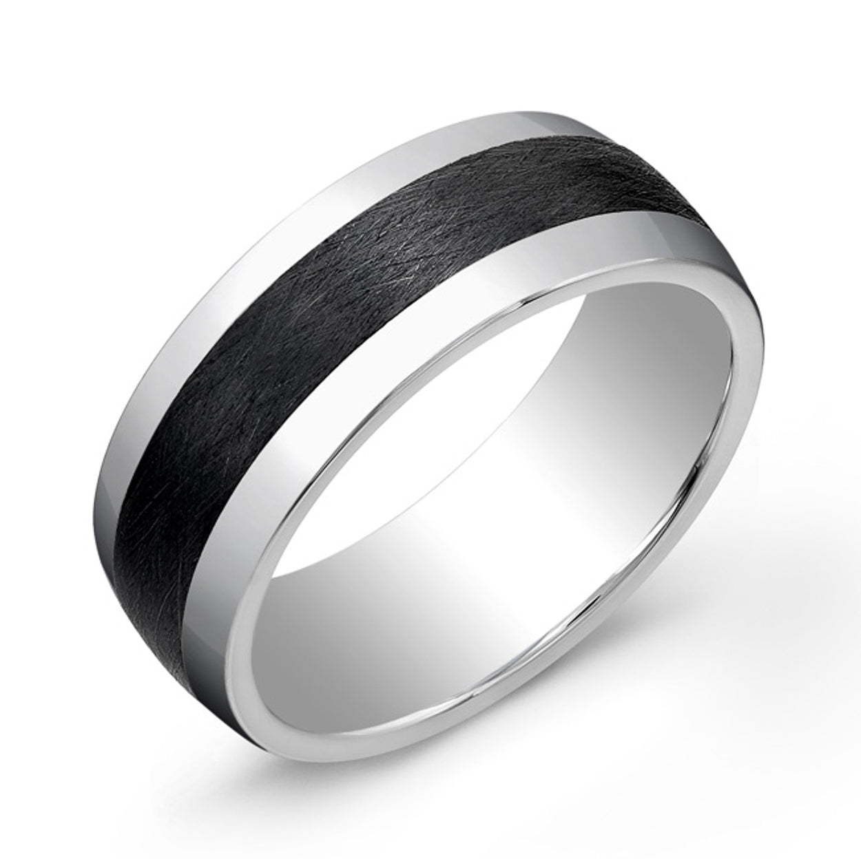 Dual-Finish Tungsten Ring 8mm