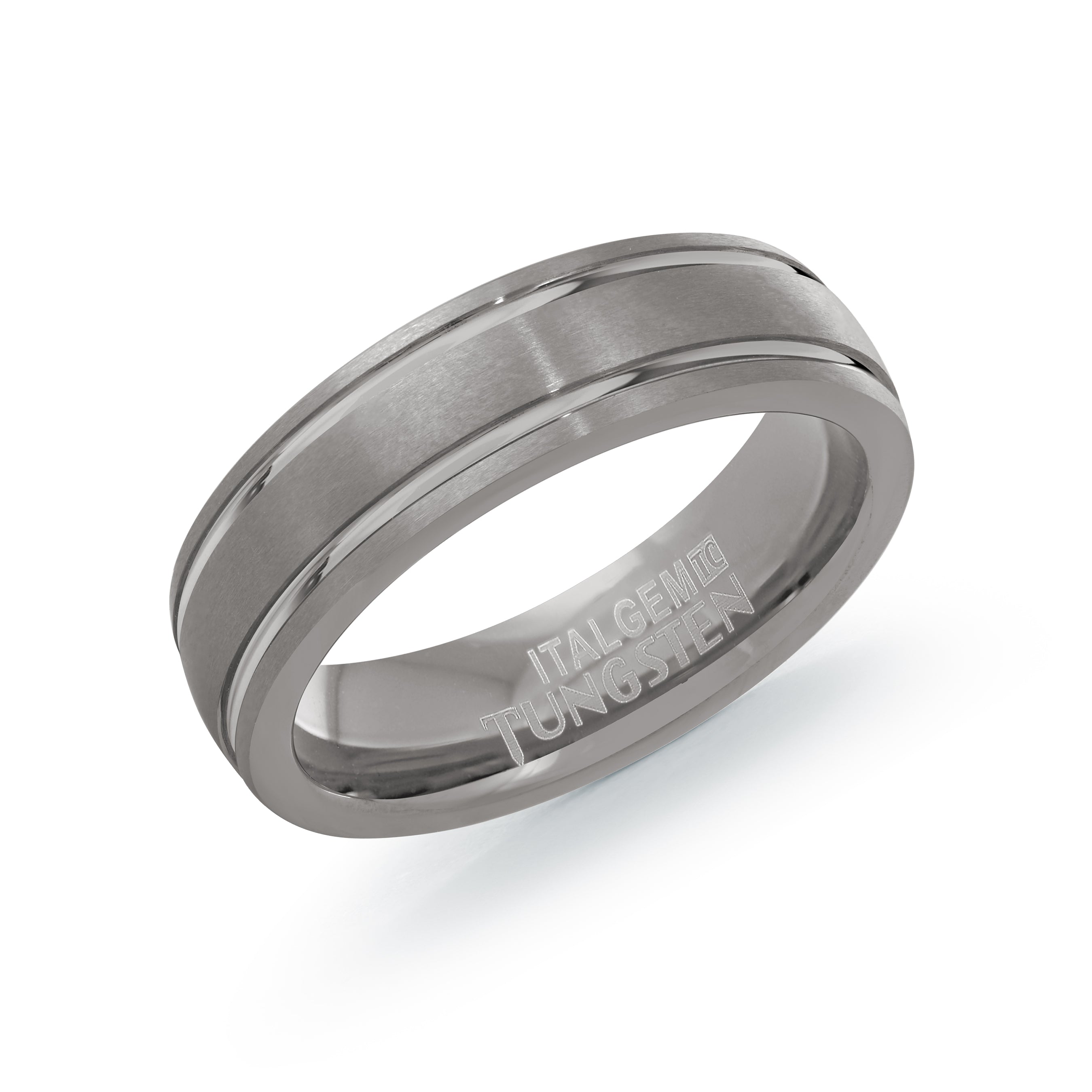 Striped Tungsten Ring 6mm