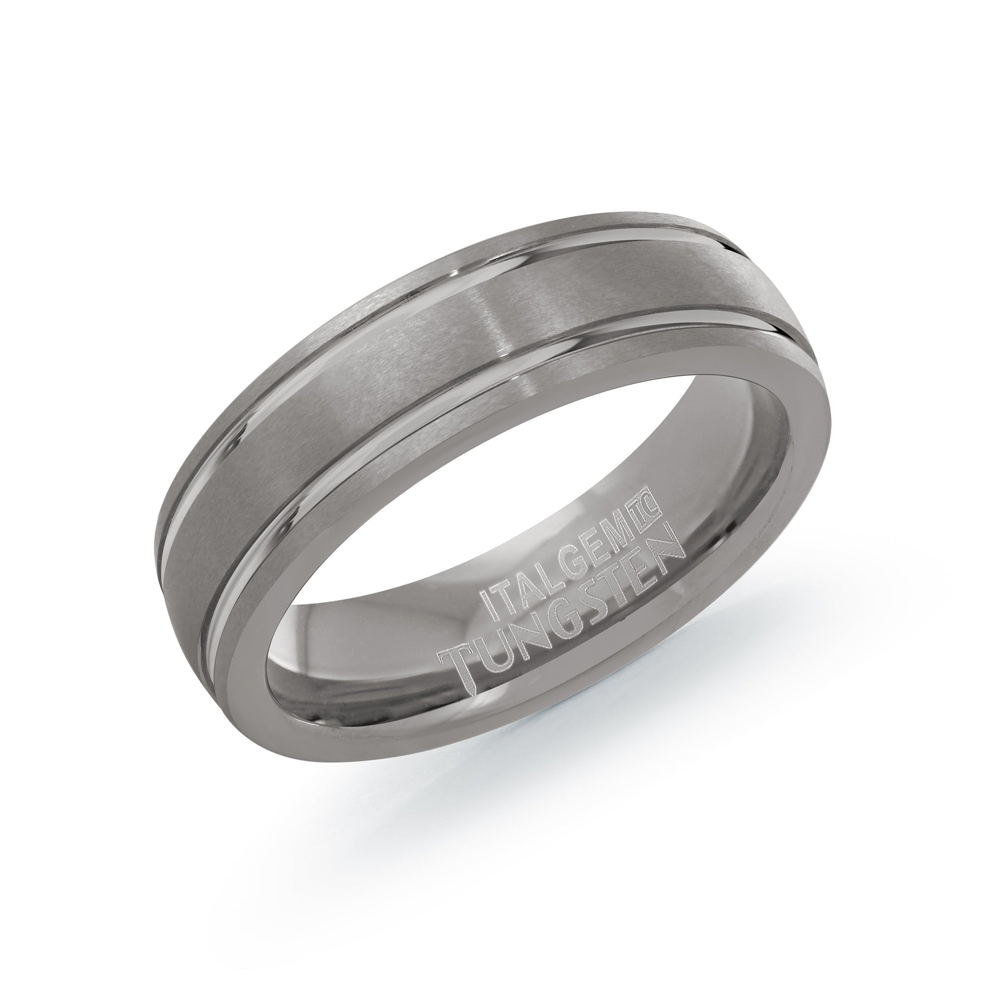 Striped Tungsten Ring 6mm