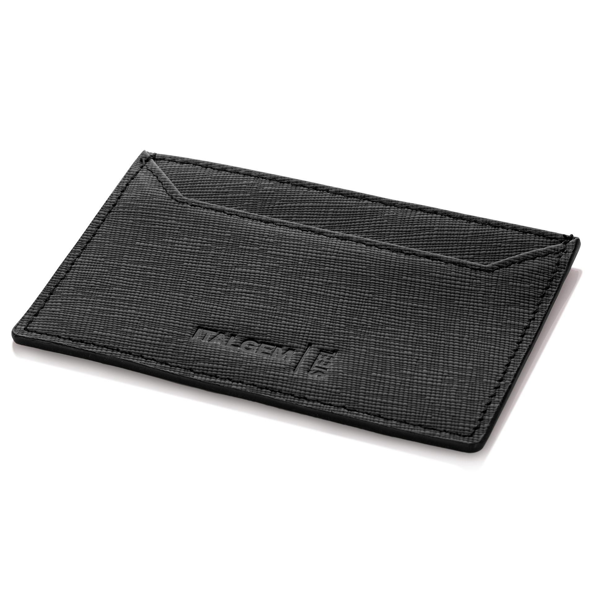 Black Leather Double Sided Rfid Wallet