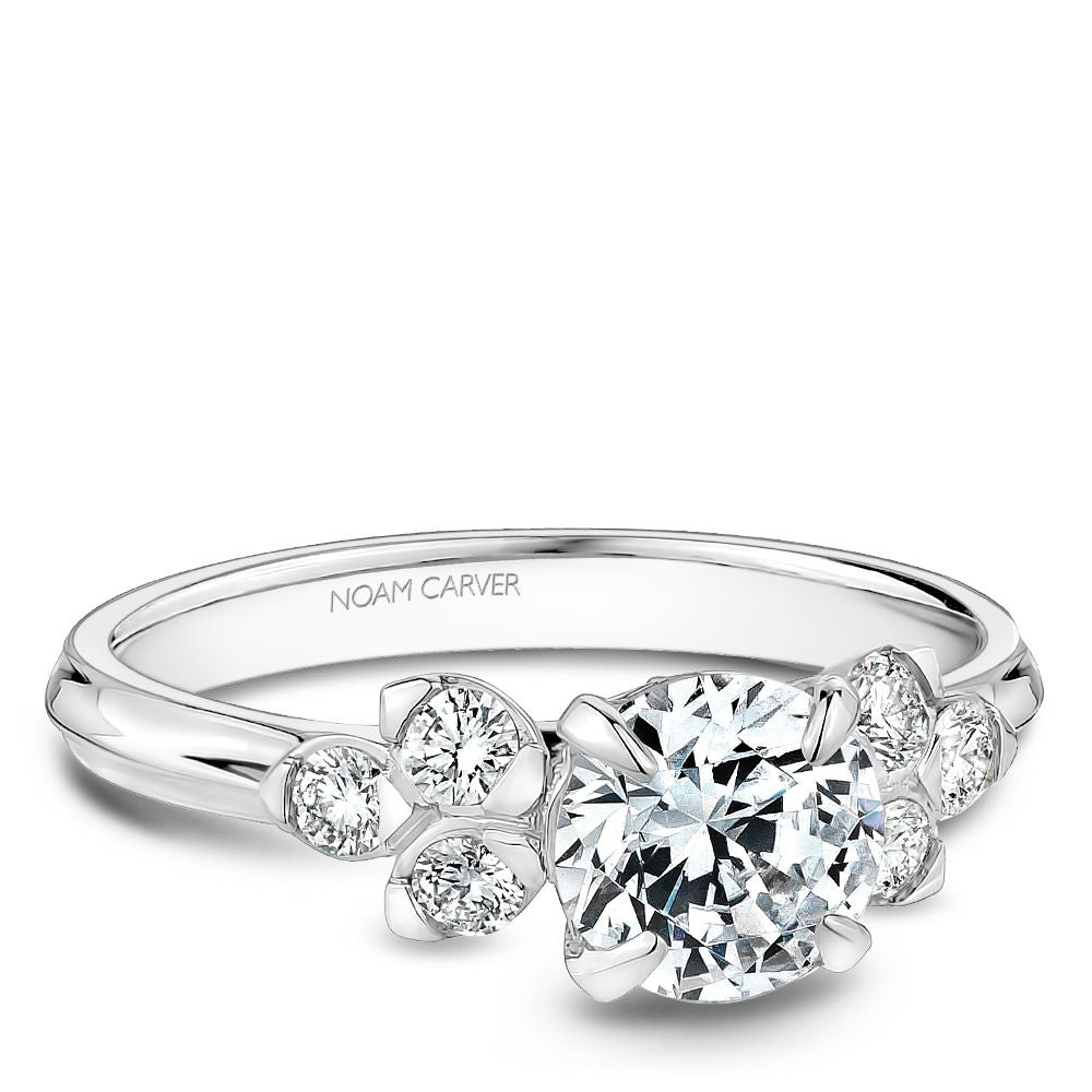 Noam Carver Engagement Ring B512-01 in 14K White Gold
