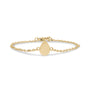Minimal Pear Shape Cremation Bracelet - Gold