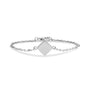 Minimal Square Shape Cremation Bracelet - Silver