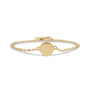 Minimal Round Shape Cremation Bracelet - Gold