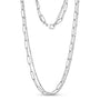 Double Paper Clip Chain - Silver