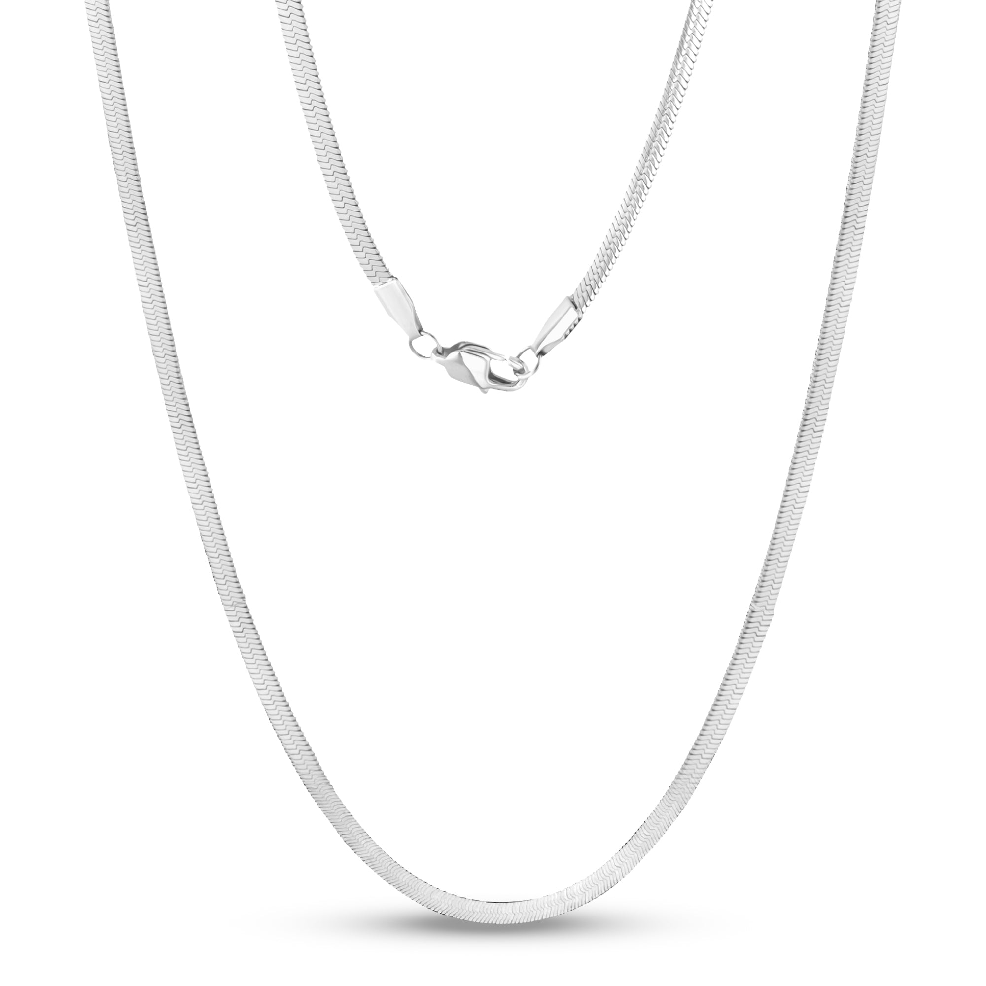 Herringbone Chain (4Mm) - Silver