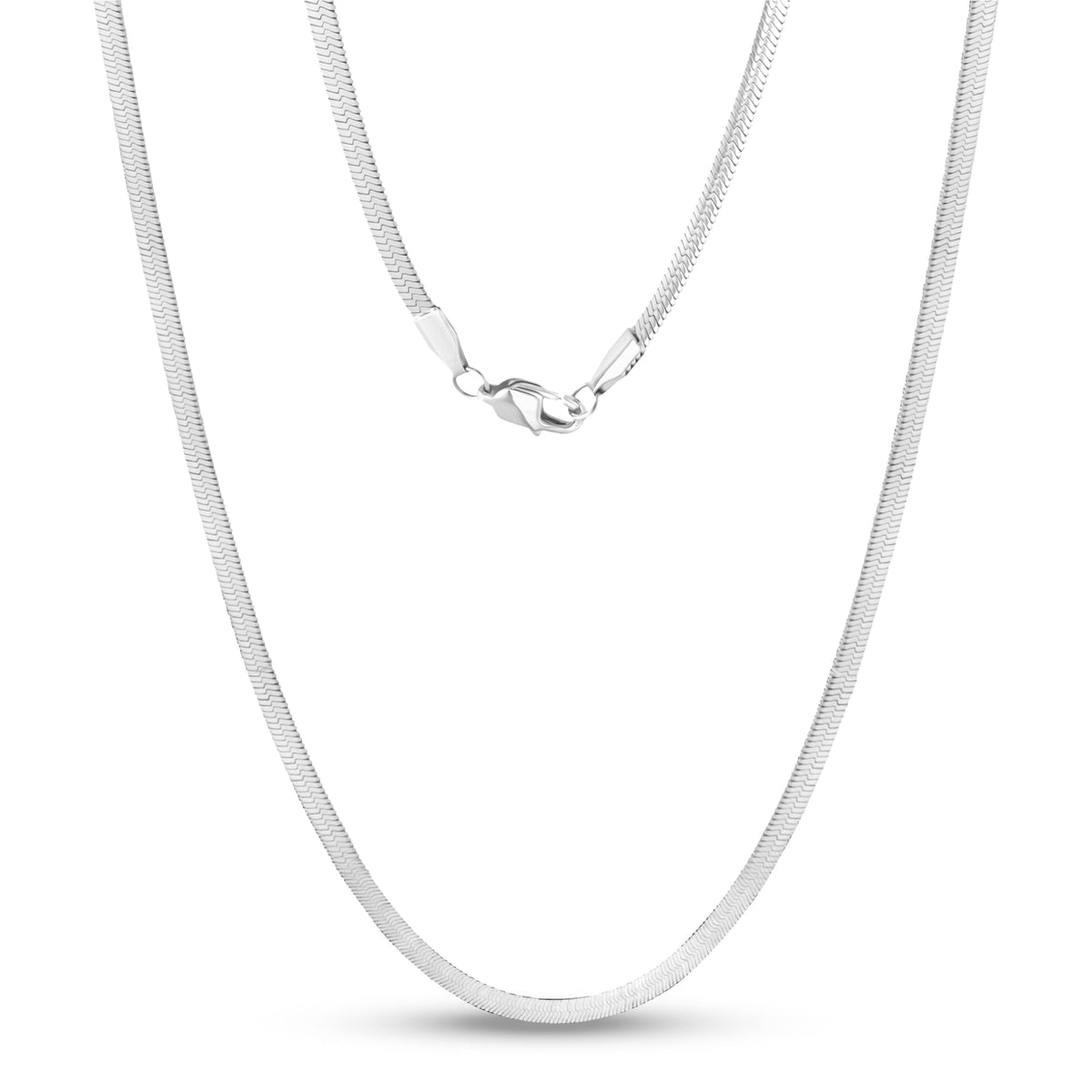Herringbone Chain (4Mm) - Silver