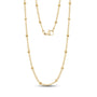 Beaded Curb Chain - Gold