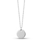 Engravable Round Pendant - Silver