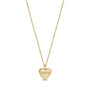 Personalized Mom Heart Pendant - Gold