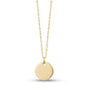 Engravable Round Pendant - Gold