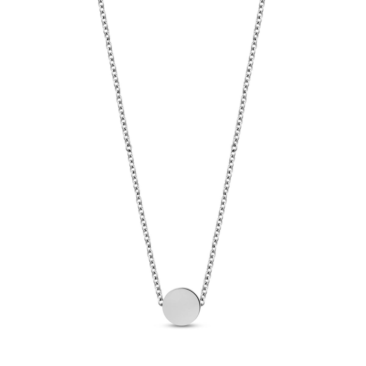 Mini Circle Pendant - Silver