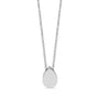 Minimal Pear Shape Cremation Pendant - Silver