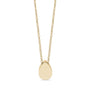 Minimal Pear Shape Cremation Pendant - Gold