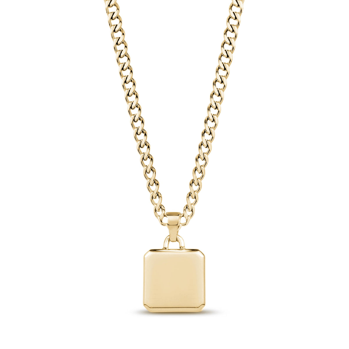 Square Pendant - Gold