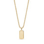 Matte Dog Tag - Gold